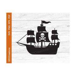 pirate ship svg, pirate svg, pirate ship silhouette, pirate ship clipart, pirate ship cut file, pirate cut file, skull a