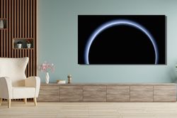 a blue farewell canvas wall artnew horizons missionnasa galaxy canvasblue farewell galaxy decorgalaxy artgift for nasa f