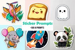 AI Sticker Prompts - Digital Download - Sticker Prompts ai Art Midjourney Prompt, AI Generate