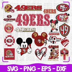 san francisco 49ers football team svg, san francisco 49ers svg, nfl teams svg, nfl svg, png, dxf instant download