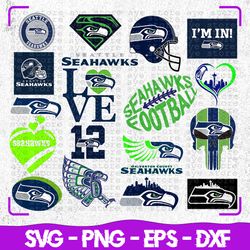 seattle seahawk, seattle seahawk svg, nfl teams svg, nfl svg, png, dxf instant download