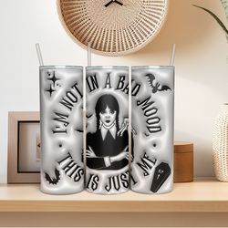 wednesday addams tumblers, wednesday tumbler wrap png, addams family tumbler design, wednesday addams png