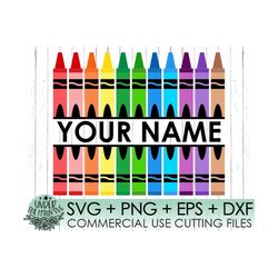 Crayon Split Monogram Svg,Teacher Svg,Kid Crayon Svg,School Svg, Color marker,Instant Download for Cricut,Digital Downlo