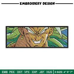 broly box embroidery design, dragonball embroidery, anime design, embroidery shirt, embroidery file, digital download