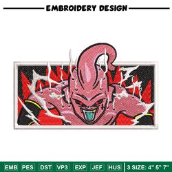 buu box embroidery design, dragonball embroidery, anime design, embroidery shirt, embroidery file, digital download