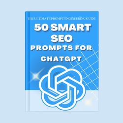 boost your online visibility with "50 smart seo prompts for chatgpt" e-book! digital download | seo strategies, seo guid