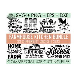 Farmhouse Kitchen Cut Files Bundle,Farm Svg, Kitchen Quotes Svg,Farmhouse Kitchen SVG Bundle, Farmhouse Family Monogram