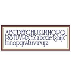 alphabet - cross stitch pattern -  antique sampler - pdf counted vintage pattern - reproduction of 19th century