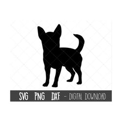 Chihuahua svg, dog svg, Chihuahua silhouette, Chihuahua outline png, Chihuahua clipart, dog pet png, dxf, cricut silhoue