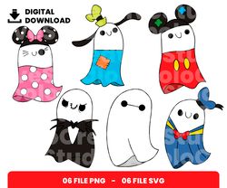 bundle layered svg, mickey ghost svg, halloween svg, digital download, clipart, png, svg, cricut