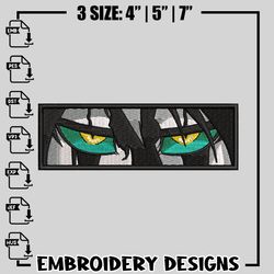 ulquiorra eye embroidery design, bleach embroidery, logo design, anime design, anime shirt, digital download