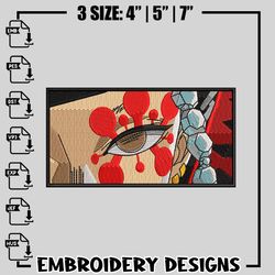uzui tengen embroidery design, kimetsu no yaiba embroidery, logo design, anime design, anime shirt, digital download