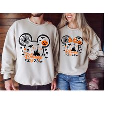 disneyland halloween sweatshirt, mickey and minnie hoodie, disneyworld trip sweater,  spooky season, funny halloween, ha