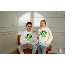 oogie boogie sweatshirt, mickey and minnie hoodie, mickey halloween, disneyland trip, trick or treat, halloween couple,