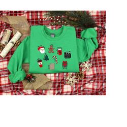 christmas doodle shirt, christmas gift, christmas lover tshirt, christmas gift sweatshirt, christmas party shirt, christ