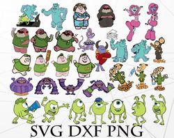 monsters svg, bundles monsters university svg, png,dxf, pdf, jpg...