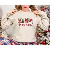 this the season, christmas gift, christmas shirt, christmas sweatshirt, christmas shirt, christmas coffee tree hat sweat