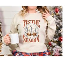 this the season sweatshirt, dancing skeleton hoodie, cute halloween hoodie, fall pumpkin sweater, spooky season sweater,