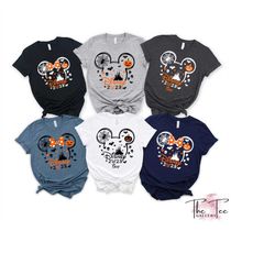 custom disney halloween shirt, disneyland tshirt, disney vacation, disneyworld tee,  halloween mickey, disney family tri