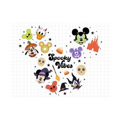 spooky vibes halloween svg png, mouse and friends halloween svg, trick or treat svg, boobash, spooky vibes svg, png file