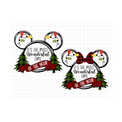 it's the most wonderful time svg png bundle, magic castle christmas svg, magic mouse christmas svg, christmas lights svg