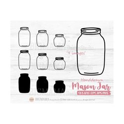 mason jars bundle svg,mason bottle,glass jars,monogram frame,vase,name,outline,jars clipart,dxf,png,cricut,silhouette,in