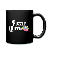 puzzle lover gift, puzzle mug, crossword puzzle mug