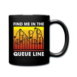 roller coaster mug, roller coaster gift, thrill seeker mug