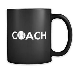 softball coach black mug, softball coach gift, softball coach mugs