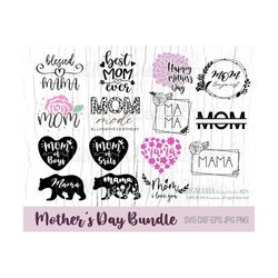 Mothers Day SVG,Mom,DXF,Mama,Bundle svg,Mom life,Cricut,Silhouette,Mom SVG Heart,Commercial use,Digital,Instant download