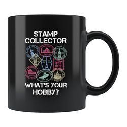 stamp collector mug, philatelist mug, stamp collector gift