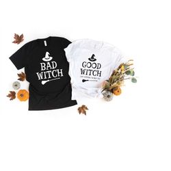 good witch bad witch shirts , halloween shirts , halloween matching shirts
