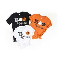 boo squad shirts, family matching shirt, halloween party tee, ghost shirt, halloween shirt, boo crew