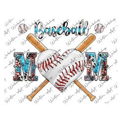 baseball mom png,  baseball clipart, baseball heart png, baseball mom png, baseball mom leopard png,baseball sublimation