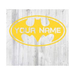 bat any name decal, superhero logo decal, superhero decal wall decal l, sticker, wall or laptop decal