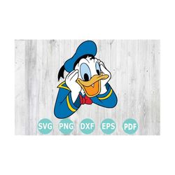 Layered SVG Cartoon character, Duck SVG , Cricut, Silhouette, Cartoon svg, Cut File, Clipart, Print Cut SVG File