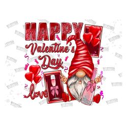 happy valentine's day gnome png, valentine day png, pink gnome png design, valentine, happy valentine's day, gnome png,