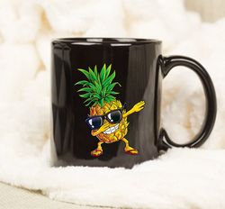 pineapple mug, dabbing pineapple sunglasses