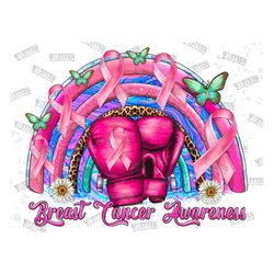 breast cancer rainbow png sublimation design, cancer awareness png,cancer ribbon png,breast cancer png, cancer warrior p