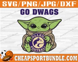 washington huskies baby yoda svg, washington huskies svg, n c a a teams svg, n c a a svg, png, dxf, eps, instant downloa