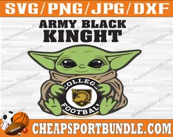 army black kinght baby yoda svg, army black kinght svg, n c a a teams svg, n c a a svg, png, dxf, eps, instant download