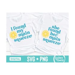 retro i found my main squeeze svg, lemon bridal shower svg, matching bridesmaid svg, bachelorette shirts svg, sublimatio