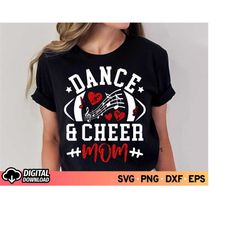 dance and cheer mom svg, football cheer svg, marching band svg, halftime show svg, glitter red cheer svg, cheer mom shir