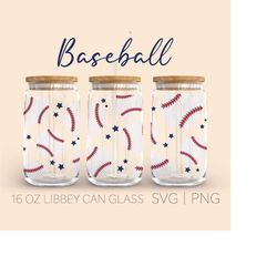 baseball lover libbey can glass svg, 16 oz libbey can glass, baseball fan athlete decal svg, cricut cut file svg png, di