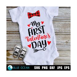 my first valentine's day svg, boy svg, boy valentine svg, 1st valentines boy, baby first valentines