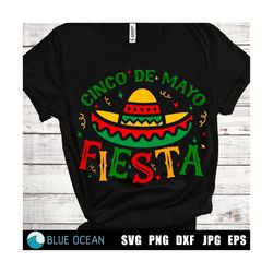 cinco de mayo svg, fiesta svg, mexican party, mexican hat digital cut files