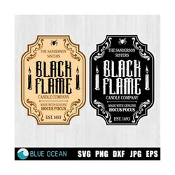 black flame candle svg, sanderson sisters svg,  hocus pocus svg, halloween svg