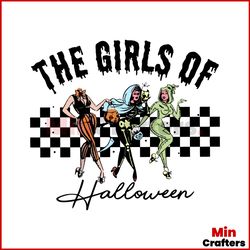 the girls of halloween 90s ghouls svg graphic design file