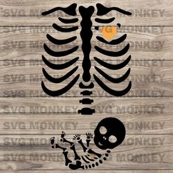 baby skeleton svg, halloween svg, pregnancy announcement svg, Dxf, Png, Eps, jpeg, Cut file, Cricut, SVG SVG EPS DXF PNG