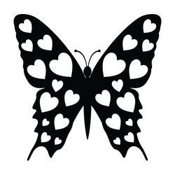 butterfly silhouette svg, png, jpg files. digital download